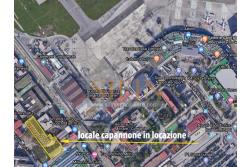 Capannone con uffici e piazzale - Napoli, adiacente Aeroporto di Capodichino, via Filippo Maria Briganti, proponiamo in locazione capannone di mq. 3.000,00 