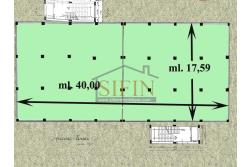 Capannone con terreno - capannone in cemento armato di mq. 700,00 (ml. 40,00 x 17,50) con mq. 8.000,00 ca. di terreno limitrofo di cui mq. 2.000,00 ca. gia pavimentati 