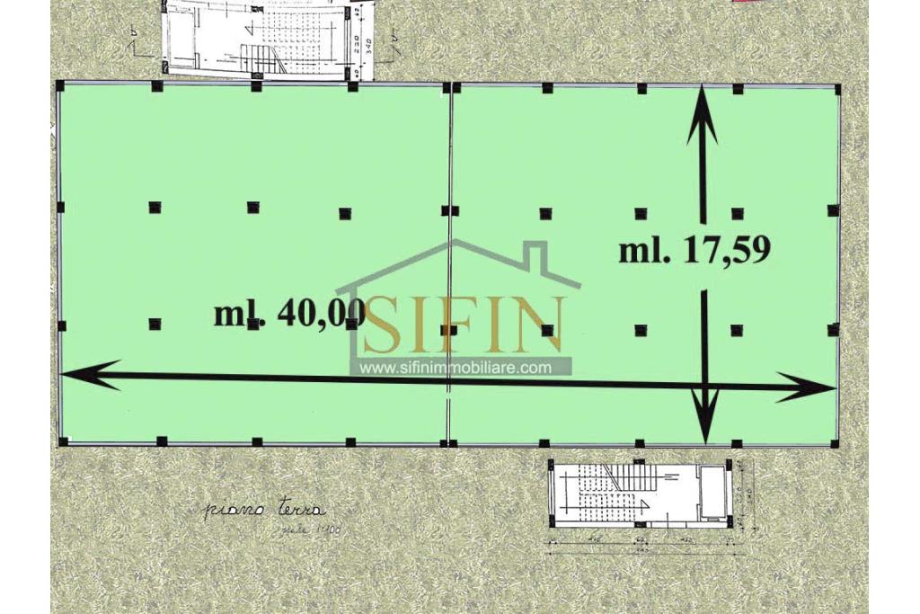 Capannone con terreno - capannone in cemento armato di mq. 700,00 (ml. 40,00 x 17,50) con mq. 8.000,00 ca. di terreno limitrofo di cui mq. 2.000,00 ca. gia pavimentati 
