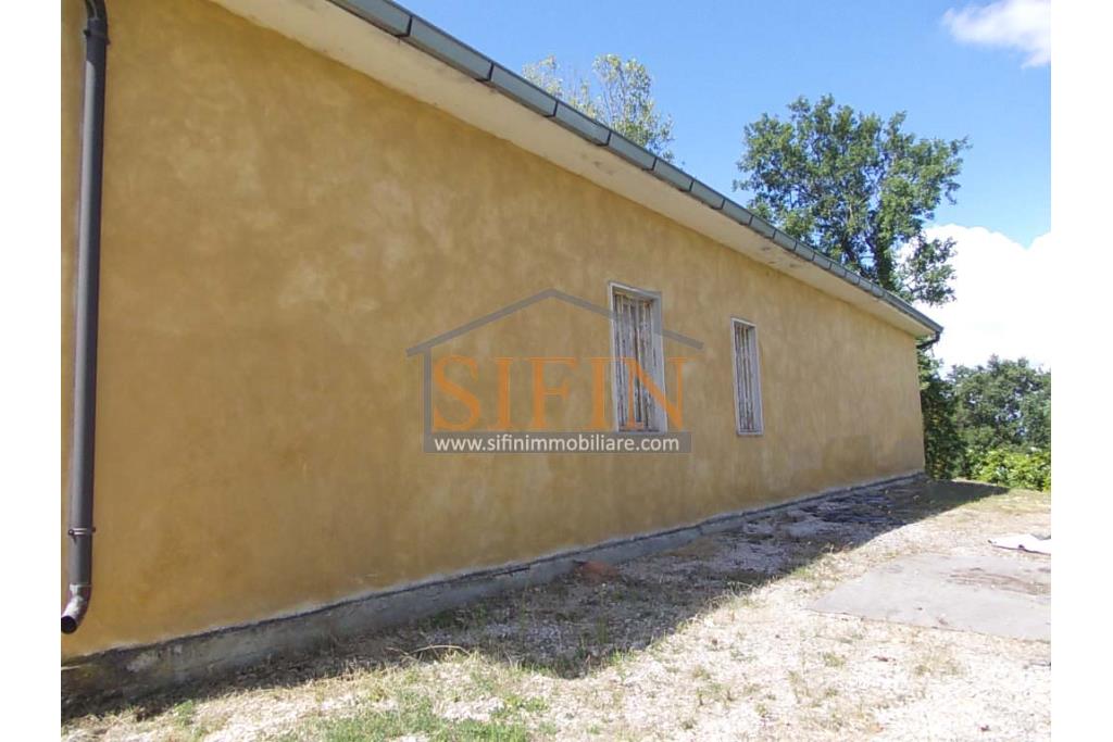 Casa con Terreno - San Sossio Baronia (AV), C/da Fabbricata, a soli 1,2km dal Piazza Mercato, proponiamo in vendita graziosa casetta di mq. 60,00 ca. oltre garage di mq. 25,00 ca. immersa nel verde e circondata da siepe di lauroceraso oltre a mq. 700,00 di giardino terrazzato ed ulteriori mq. 7.000,00 ca. di terreno