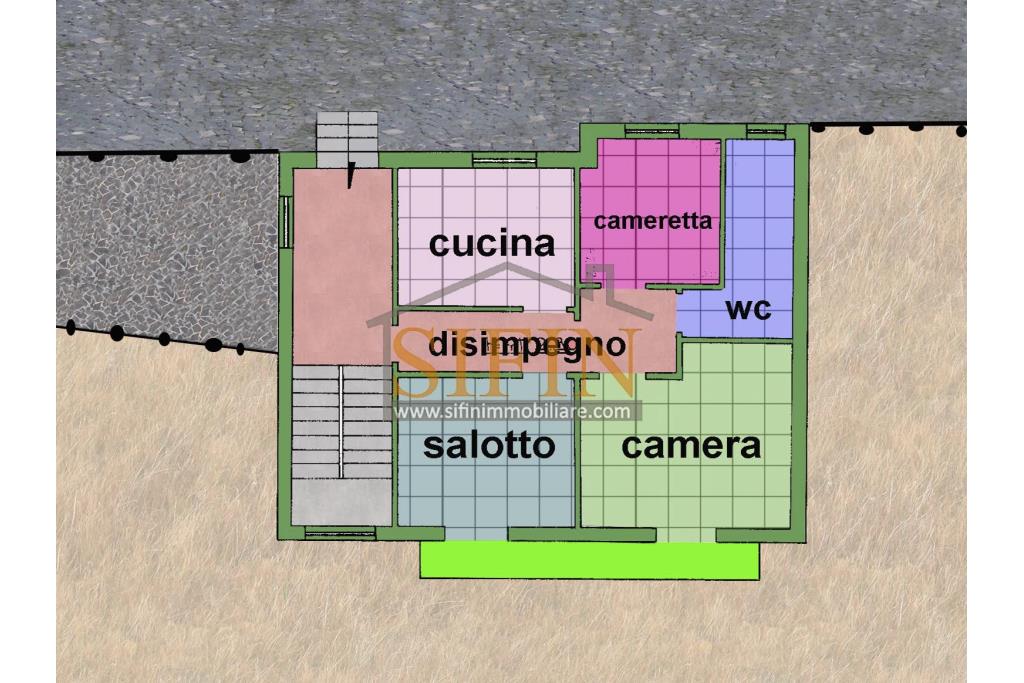 Palazzina con giardino - Carife, via Contardi, in posizione sovrastante e panoramica, proponiamo in vendita palazzina di compressivi mq. 240,00