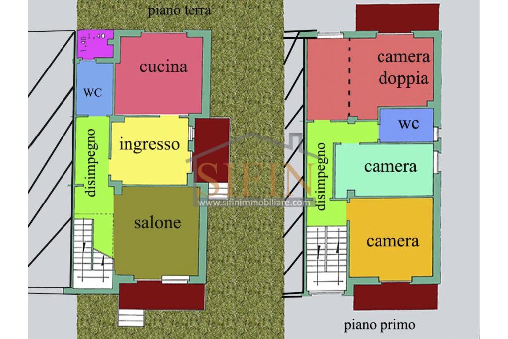 Villetta a schiera con giardino - Melito Irpino (AV), sulla centralissima piazza Gennaro Capasso, proponiamo in vendita villetta a schiera di mq. 160,00 ca. oltre a mq. 200,00 di giardino